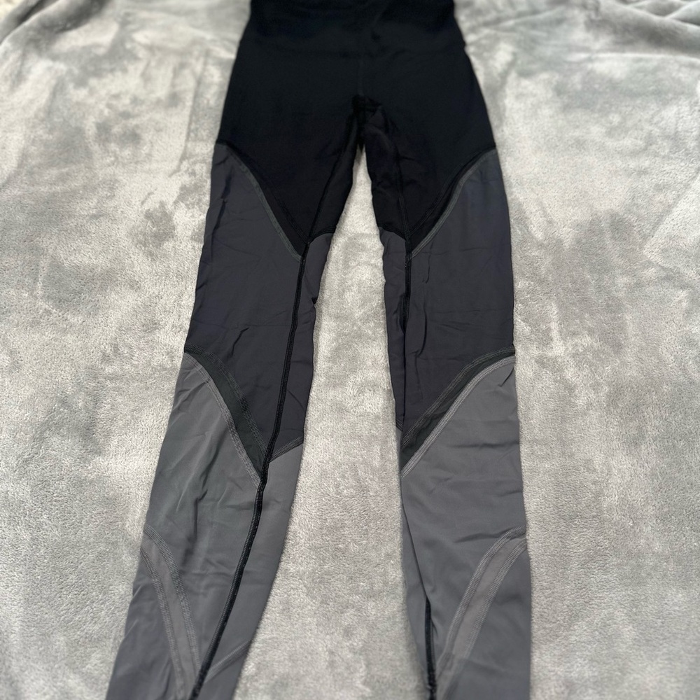 lululemon athletica Black and Gray Leggings